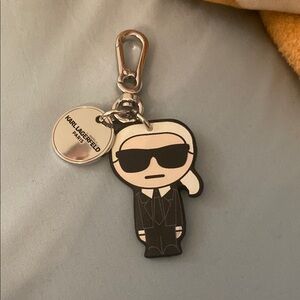 Karl Lagerfeld Black and White Key Holder